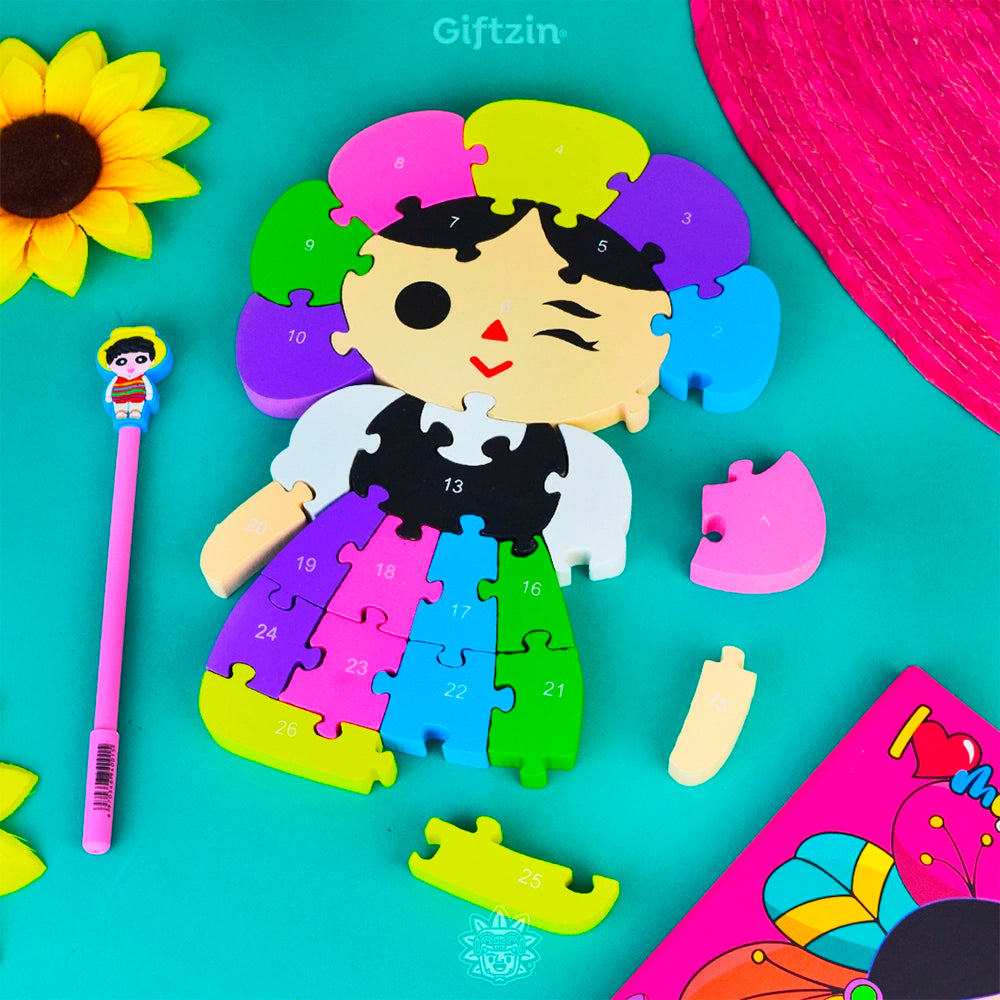 12pz ROMPECABEZAS MUÑECA W-84