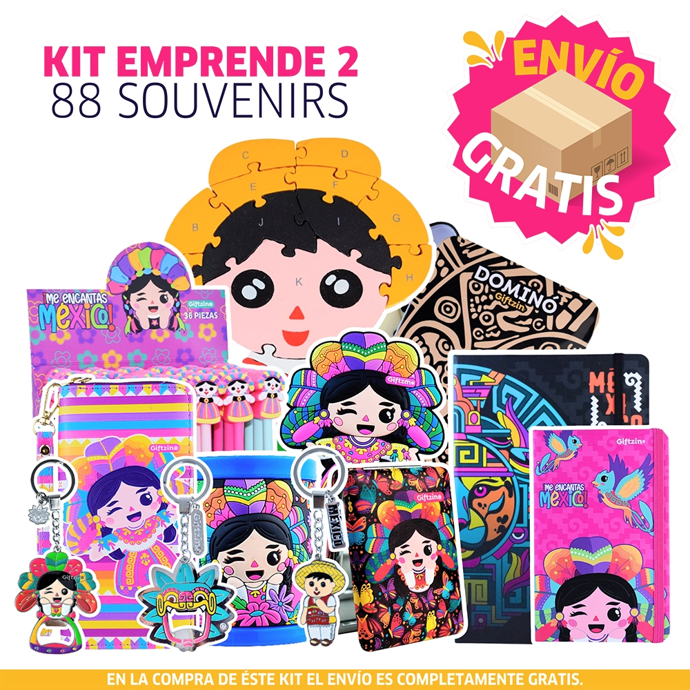 KIT EMPRENDEDOR $2,999 CON 88 SOUVENIRS