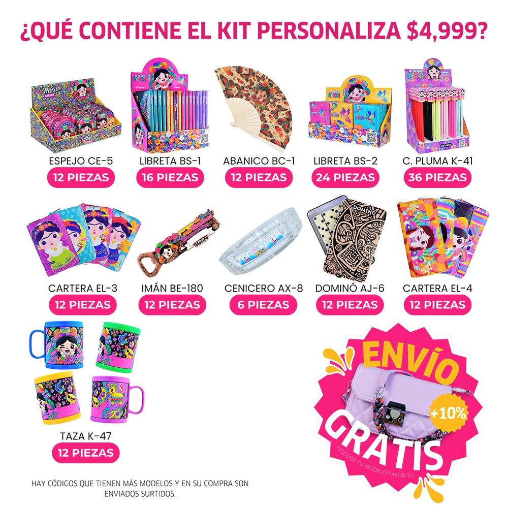 KIT PERSONALIZABLE $4,999 CON 131 SOUVENIRS - Image 2